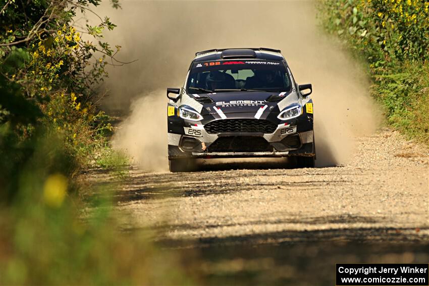 Javier Olivares / K.J. Miller Ford Fiesta Rally2 on SS3, Refuge I.