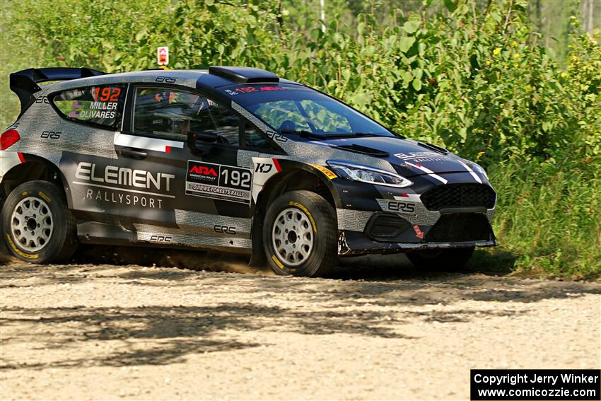 Javier Olivares / K.J. Miller Ford Fiesta Rally2 on SS3, Refuge I.