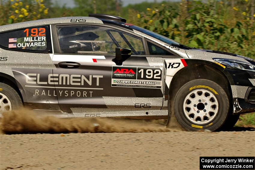 Javier Olivares / K.J. Miller Ford Fiesta Rally2 on SS3, Refuge I.