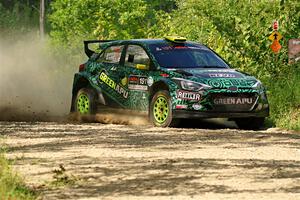 Alastair Scully / Stefan Trajkov Hyundai i20 R5 on SS3, Refuge I.