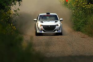 Sean Donnelly / Zach Pfeil Peugeot 208 Rally4 on SS3, Refuge I.