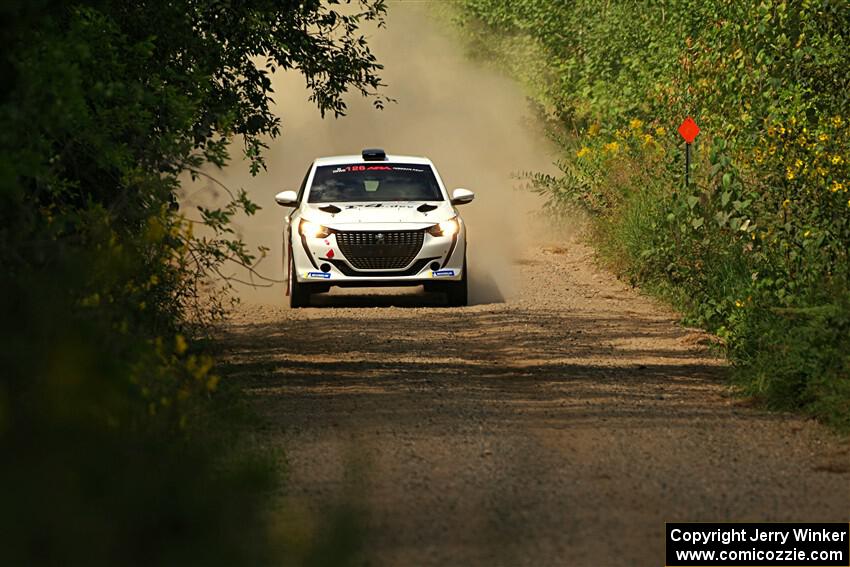 Sean Donnelly / Zach Pfeil Peugeot 208 Rally4 on SS3, Refuge I.