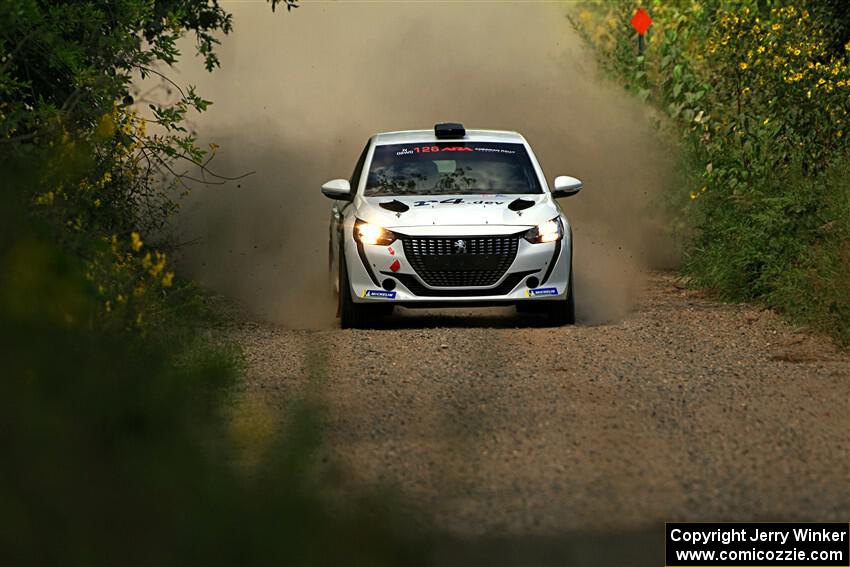Sean Donnelly / Zach Pfeil Peugeot 208 Rally4 on SS3, Refuge I.