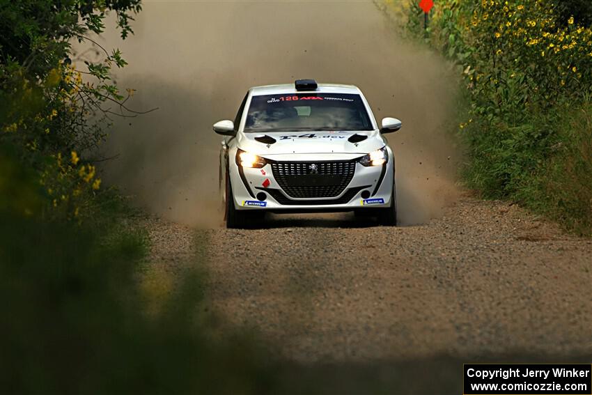 Sean Donnelly / Zach Pfeil Peugeot 208 Rally4 on SS3, Refuge I.