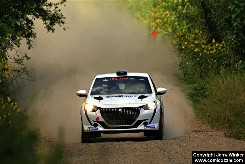 Sean Donnelly / Zach Pfeil Peugeot 208 Rally4 on SS3, Refuge I.