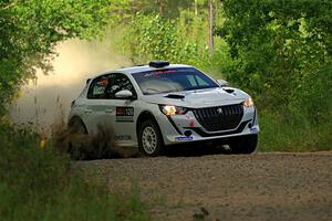 Sean Donnelly / Zach Pfeil Peugeot 208 Rally4 on SS3, Refuge I.