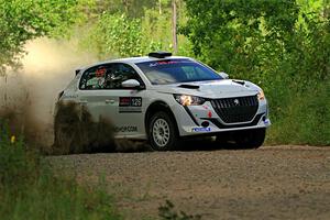 Sean Donnelly / Zach Pfeil Peugeot 208 Rally4 on SS3, Refuge I.