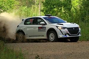 Sean Donnelly / Zach Pfeil Peugeot 208 Rally4 on SS3, Refuge I.