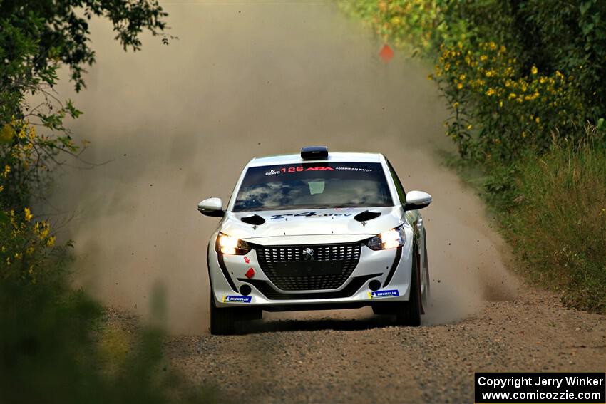 Sean Donnelly / Zach Pfeil Peugeot 208 Rally4 on SS3, Refuge I.