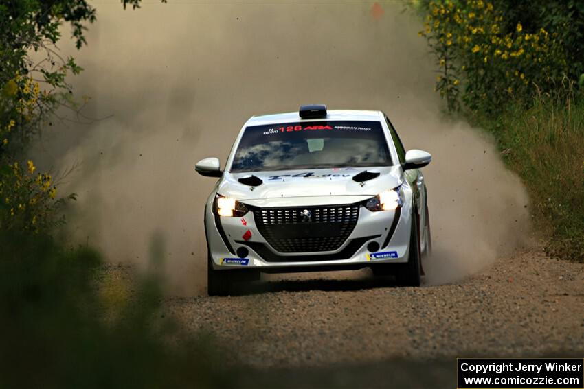 Sean Donnelly / Zach Pfeil Peugeot 208 Rally4 on SS3, Refuge I.