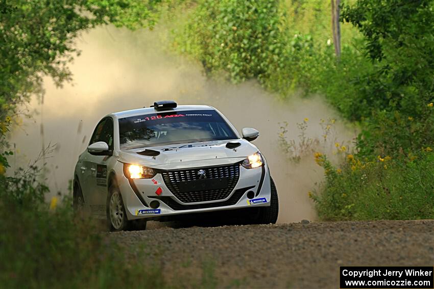 Sean Donnelly / Zach Pfeil Peugeot 208 Rally4 on SS3, Refuge I.