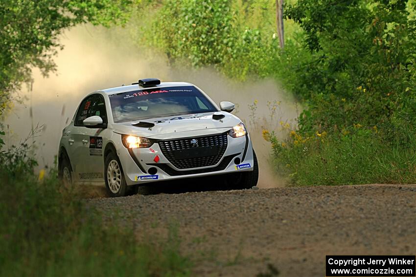 Sean Donnelly / Zach Pfeil Peugeot 208 Rally4 on SS3, Refuge I.