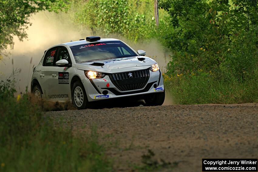 Sean Donnelly / Zach Pfeil Peugeot 208 Rally4 on SS3, Refuge I.