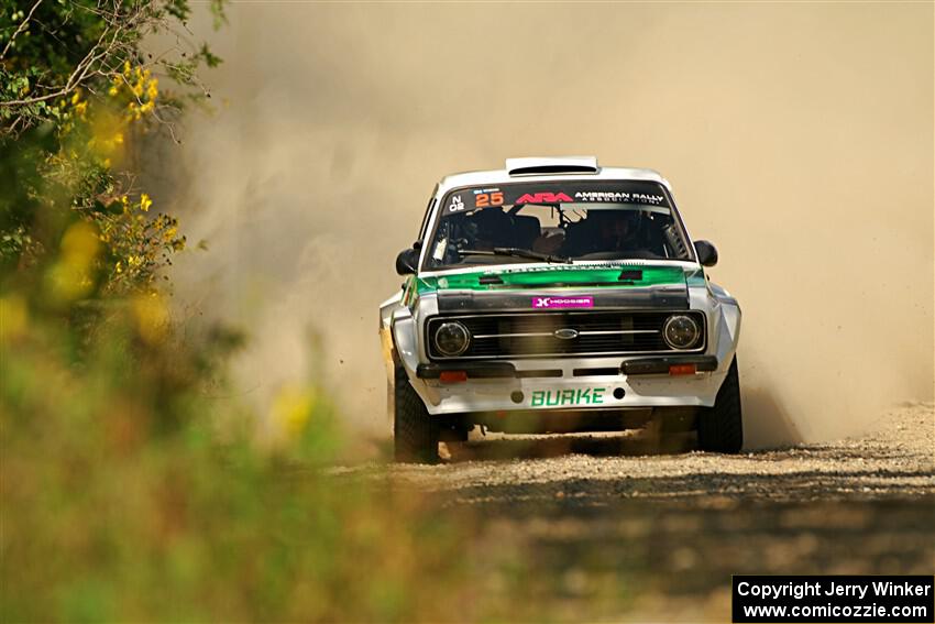 Seamus Burke / Gary McElhinney Ford Escort Mk II on SS3, Refuge I.