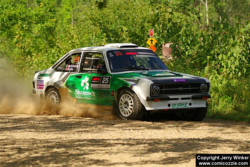 Seamus Burke / Gary McElhinney Ford Escort Mk II on SS3, Refuge I.