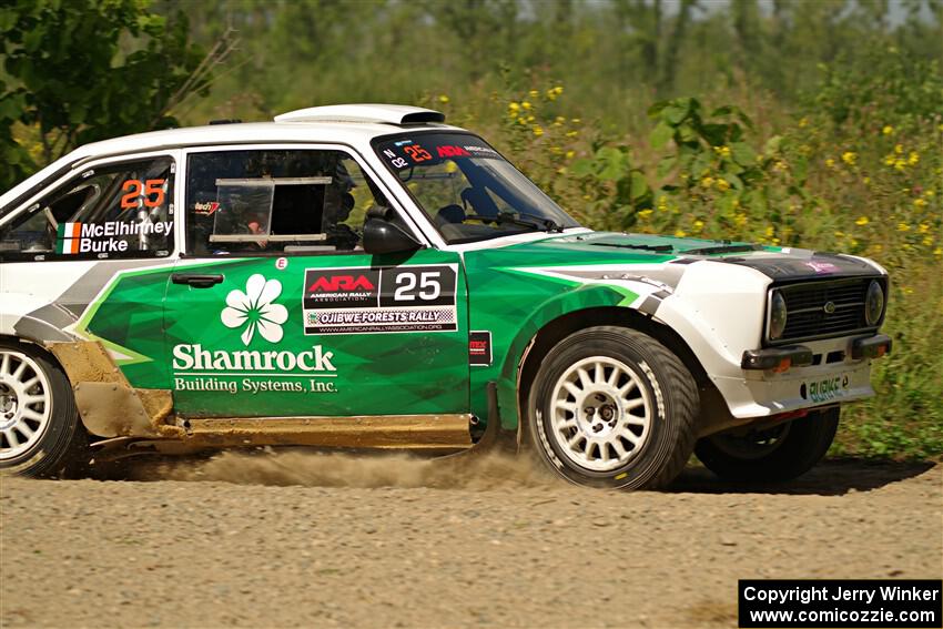 Seamus Burke / Gary McElhinney Ford Escort Mk II on SS3, Refuge I.