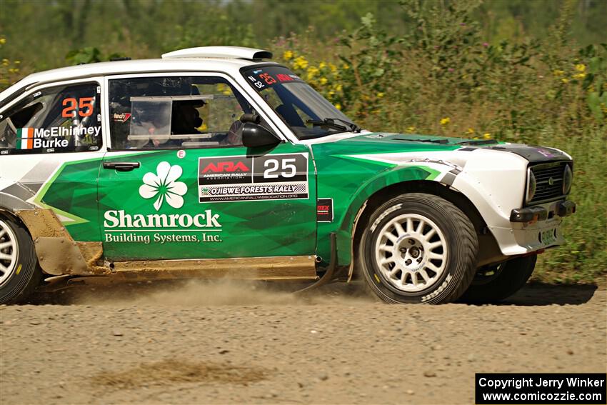 Seamus Burke / Gary McElhinney Ford Escort Mk II on SS3, Refuge I.