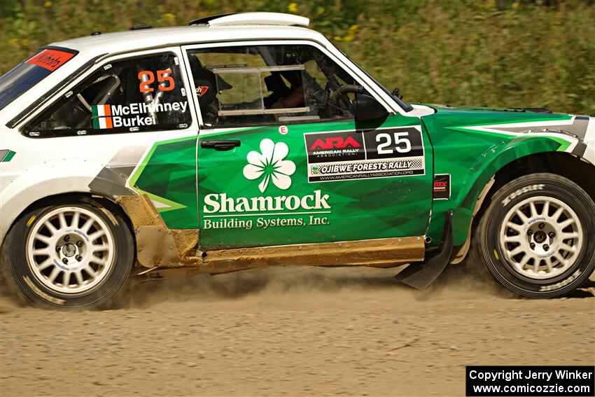Seamus Burke / Gary McElhinney Ford Escort Mk II on SS3, Refuge I.