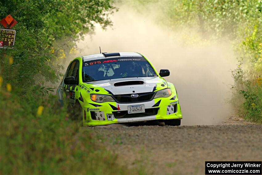 Vincent Trudel / Glen Ray Subaru WRX STi on SS3, Refuge I.