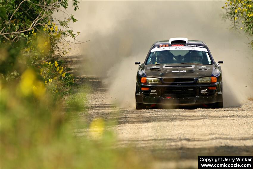 Dusty Peterke / Robert Judge Subaru Impreza on SS3, Refuge I.