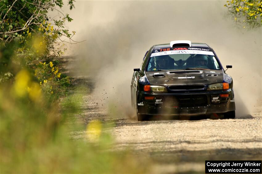 Dusty Peterke / Robert Judge Subaru Impreza on SS3, Refuge I.
