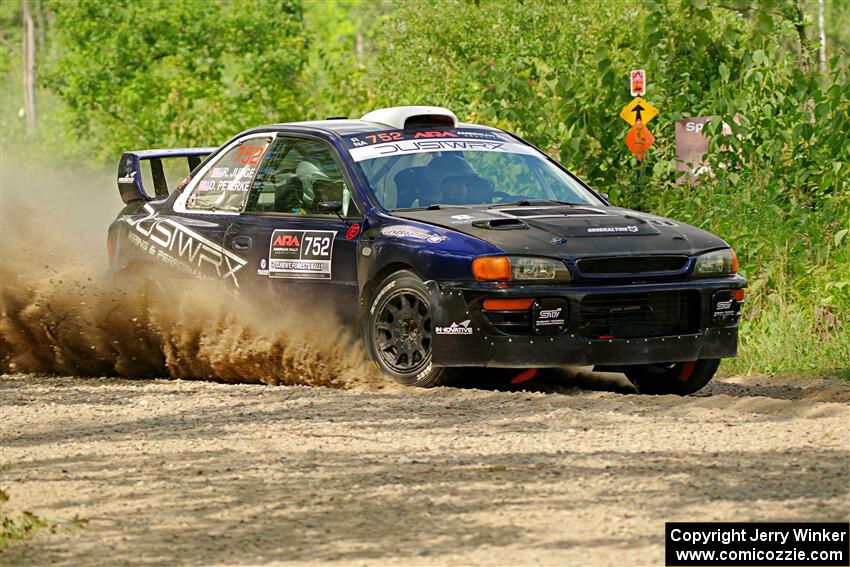 Dusty Peterke / Robert Judge Subaru Impreza on SS3, Refuge I.