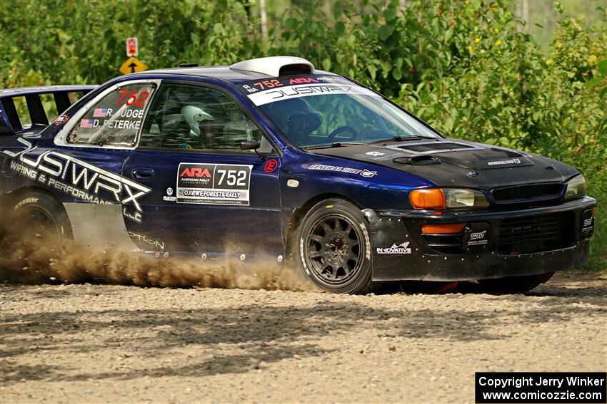 Dusty Peterke / Robert Judge Subaru Impreza on SS3, Refuge I.