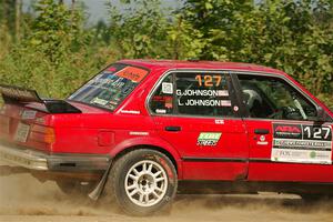 Levi Johnson / Griffin Johnson BMW 325e on SS3, Refuge I.
