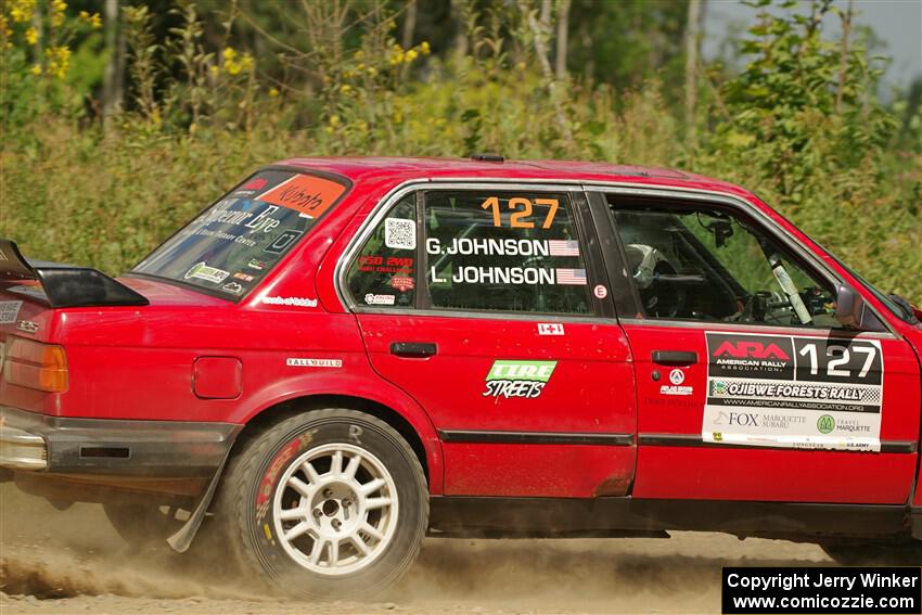 Levi Johnson / Griffin Johnson BMW 325e on SS3, Refuge I.