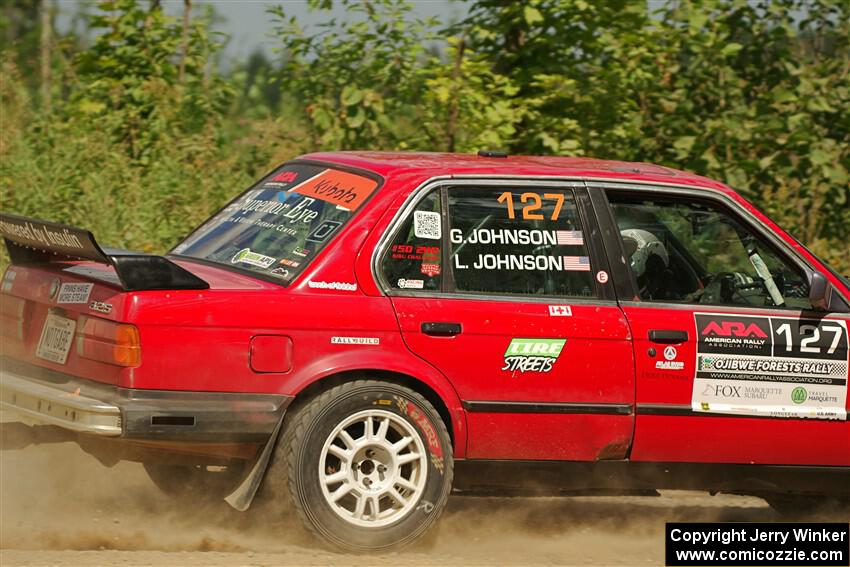 Levi Johnson / Griffin Johnson BMW 325e on SS3, Refuge I.