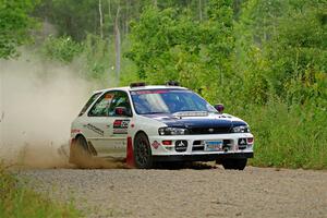 Aidan Hicks / John Hicks Subaru Impreza Wagon on SS3, Refuge I.