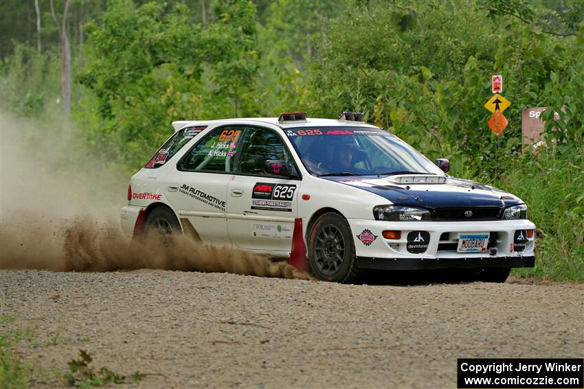 Aidan Hicks / John Hicks Subaru Impreza Wagon on SS3, Refuge I.
