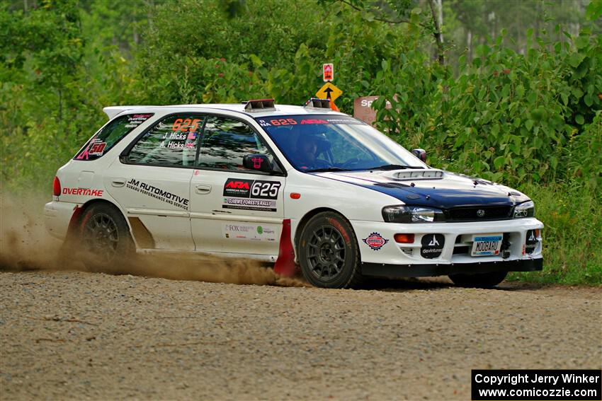 Aidan Hicks / John Hicks Subaru Impreza Wagon on SS3, Refuge I.
