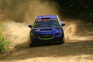 Travis Pastrana / Rhianon Gelsomino Subaru WRX ARA25L on SS5, Steamboat I.