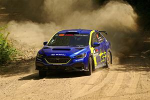 Travis Pastrana / Rhianon Gelsomino Subaru WRX ARA25L on SS5, Steamboat I.