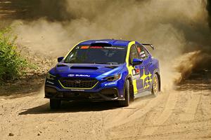 Travis Pastrana / Rhianon Gelsomino Subaru WRX ARA25L on SS5, Steamboat I.