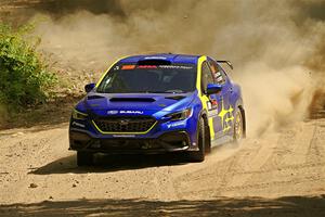 Travis Pastrana / Rhianon Gelsomino Subaru WRX ARA25L on SS5, Steamboat I.