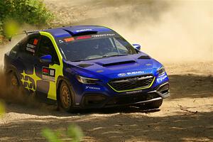 Travis Pastrana / Rhianon Gelsomino Subaru WRX ARA25L on SS5, Steamboat I.