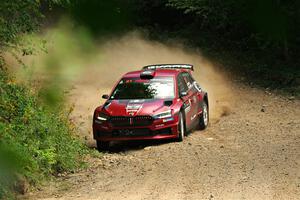 Conner Martell / Alex Gelsomino Skoda Fabia RS Rally2 on SS5, Steamboat I.