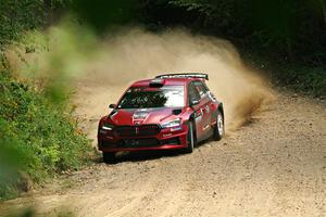 Conner Martell / Alex Gelsomino Skoda Fabia RS Rally2 on SS5, Steamboat I.