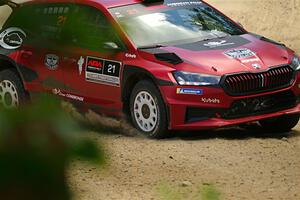 Conner Martell / Alex Gelsomino Skoda Fabia RS Rally2 on SS5, Steamboat I.