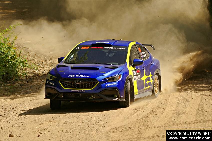Travis Pastrana / Rhianon Gelsomino Subaru WRX ARA25L on SS5, Steamboat I.