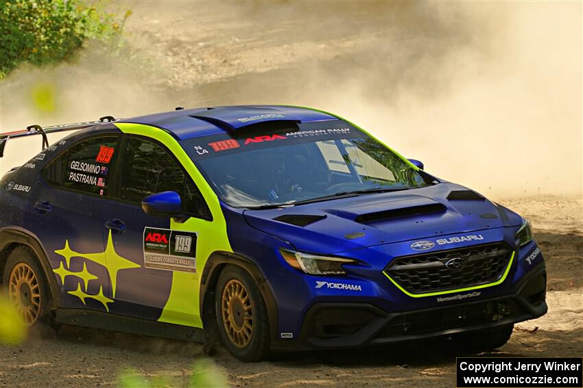 Travis Pastrana / Rhianon Gelsomino Subaru WRX ARA25L on SS5, Steamboat I.