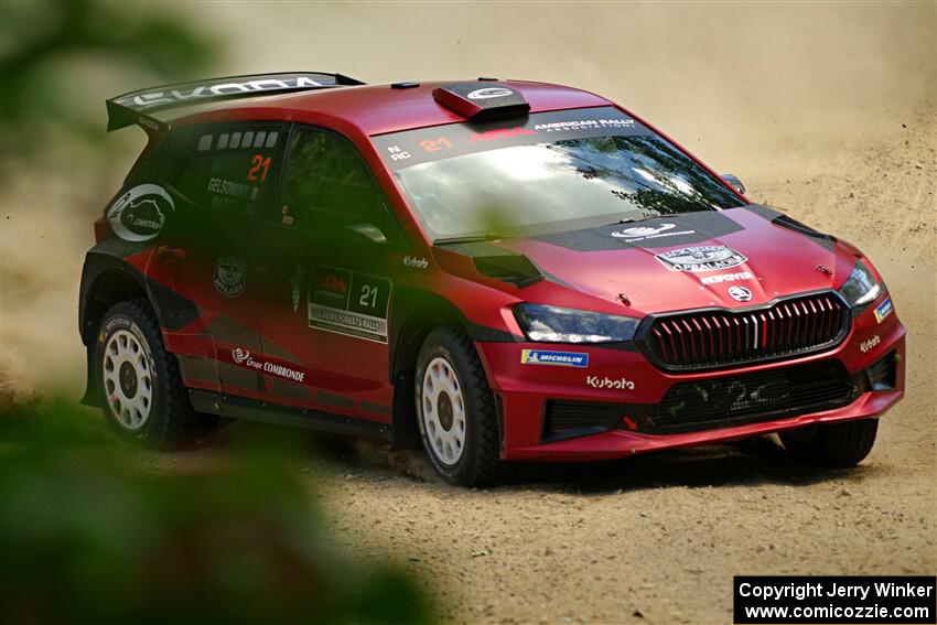 Conner Martell / Alex Gelsomino Skoda Fabia RS Rally2 on SS5, Steamboat I.