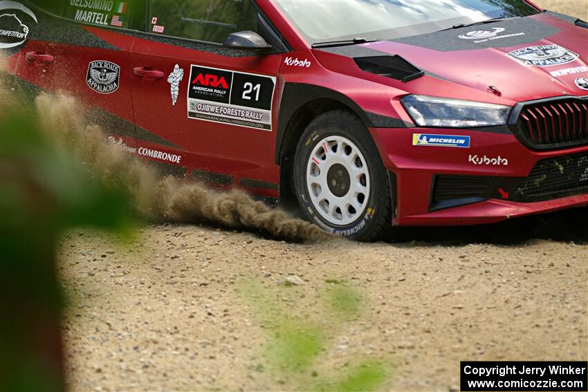 Conner Martell / Alex Gelsomino Skoda Fabia RS Rally2 on SS5, Steamboat I.