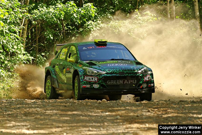 Alastair Scully / Stefan Trajkov Hyundai i20 R5 on SS5, Steamboat I.