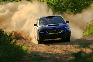 Travis Pastrana / Rhianon Gelsomino Subaru WRX ARA25L on SS7, Refuge II.