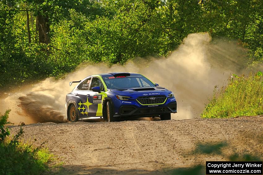 Travis Pastrana / Rhianon Gelsomino Subaru WRX ARA25L on SS7, Refuge II.