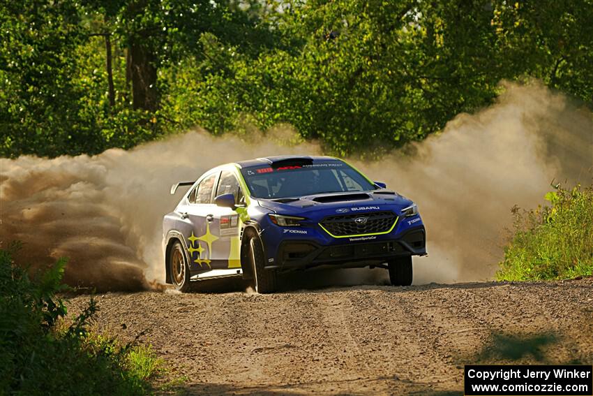 Travis Pastrana / Rhianon Gelsomino Subaru WRX ARA25L on SS7, Refuge II.