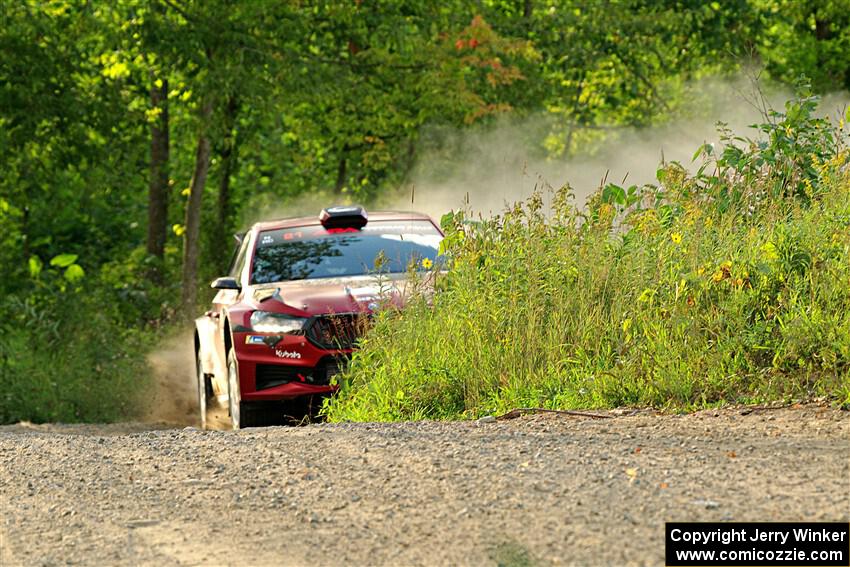 Conner Martell / Alex Gelsomino Skoda Fabia RS Rally2 on SS7, Refuge II.